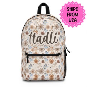 Personalized Girls Backpack and lunch box, Back to school girls bag Kids toddler Backpack, Gifts for kids Girls Backpack, custom daycare bag