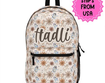 Personalized Girls Backpack and lunch box, Back to school girls bag Kids toddler Backpack, Gifts for kids Girls Backpack, custom daycare bag