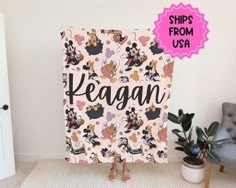 Halloween Micky mouse Blanket, disney blanket, micky mouse blankets, unisex disney kids blanket, Disney gift