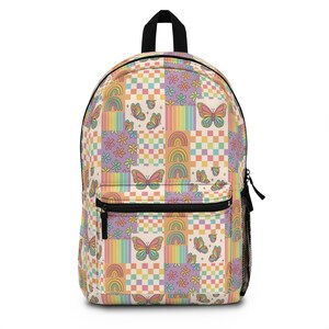 Personalized Backpack patchwork butterfly, Back to school girls bag Kids toddler Backpack, Gifts for kids Girls Backpack, custom daycare bag image 8