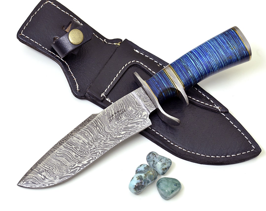 Personalized Damascus Knife BOWIE KNIFE 10.5 Inch - Etsy