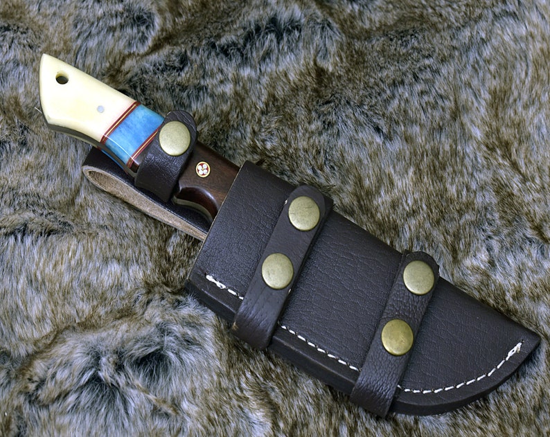 10 CUSTOM DAMASCUS GUT Hook Knife Hunting Fishing Etsy