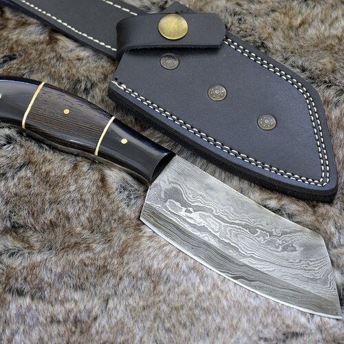 10 Custom DAMASCUS KNIFE hunting knife Damascus steel Etsy