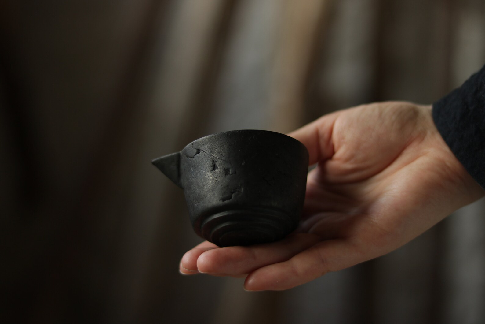 Small ceramic jug. Soy sauce jug. Black Gravy boat. Milk jug. Etsy