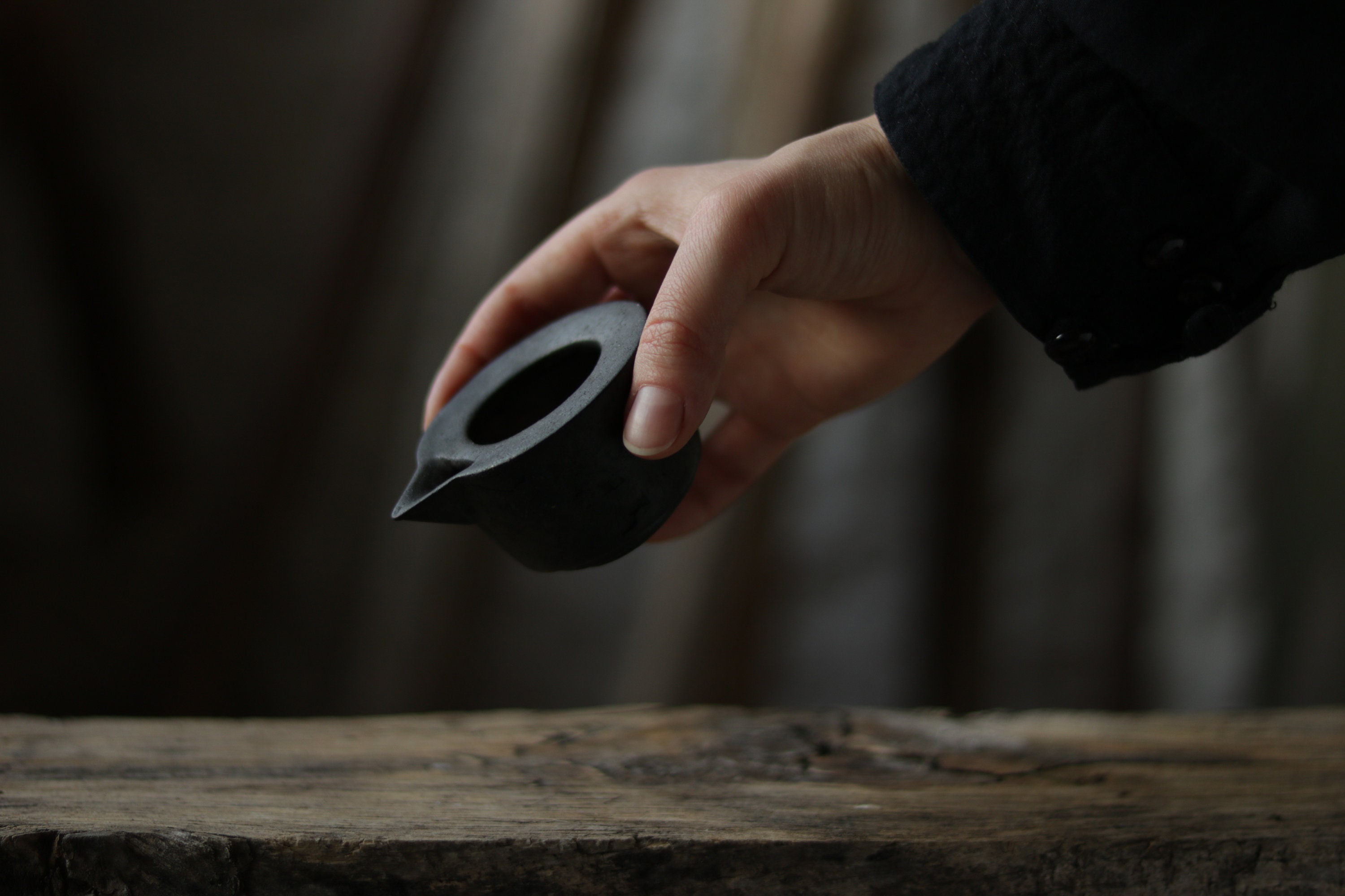 Small ceramic jug. Soy sauce jug. Black Gravy boat. Milk jug. Etsy