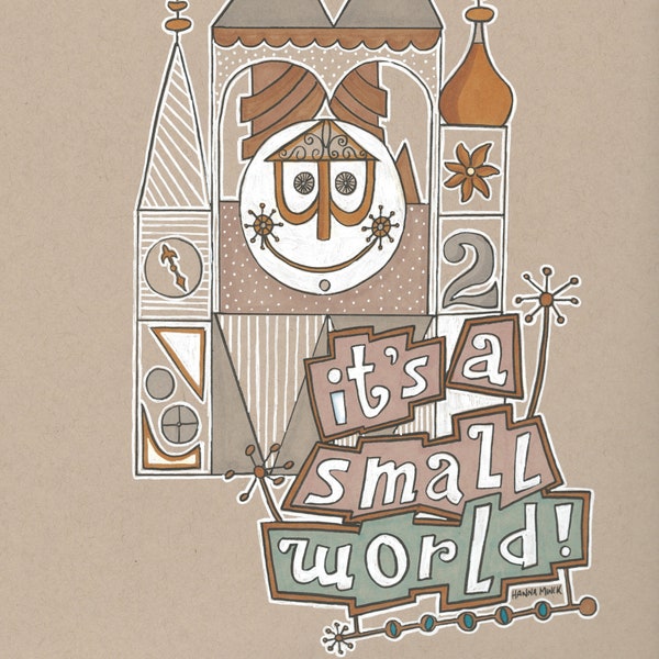 Small World: Inktober 2018 - Copic Marker & Ink Print (8x10)