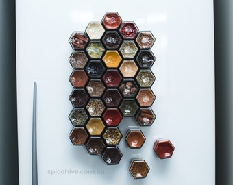 30 Hexagonal Spice Jars – DIY Kit
