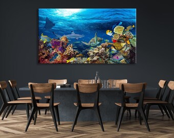 Sea Life Wall Art Etsy