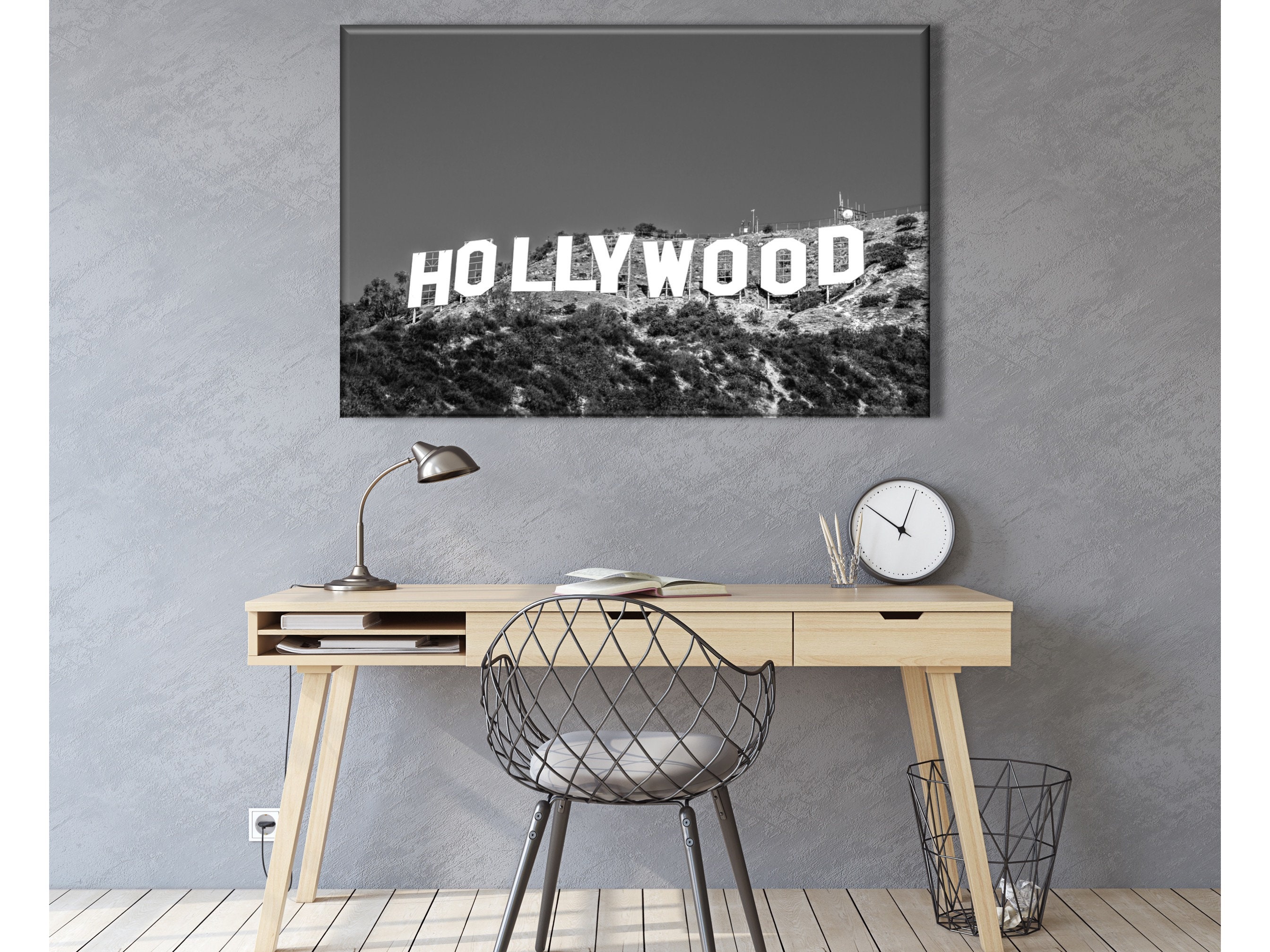 Hollywood print LA wall art Hollywood Sign Hollywood wall Etsy
