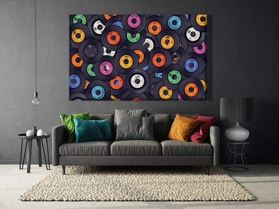 Retro Plattenladen Wandleuchte LED Neon - Geschenk Für Musikliebhaber