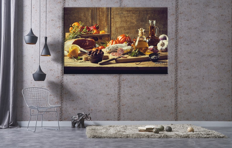 Restaurant Wall Art Food Wall Art Kitchen Wall Decor Etsy