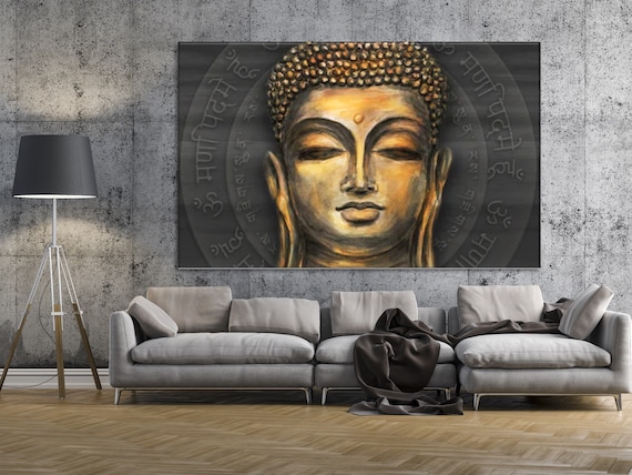 Buddha Wall Art Hindu Wall Art Yoga Studio Decor Etsy
