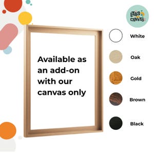 Floating Canvas Frame Add-On: Modern Gallery Wall Art (1.4&quot; Deep)