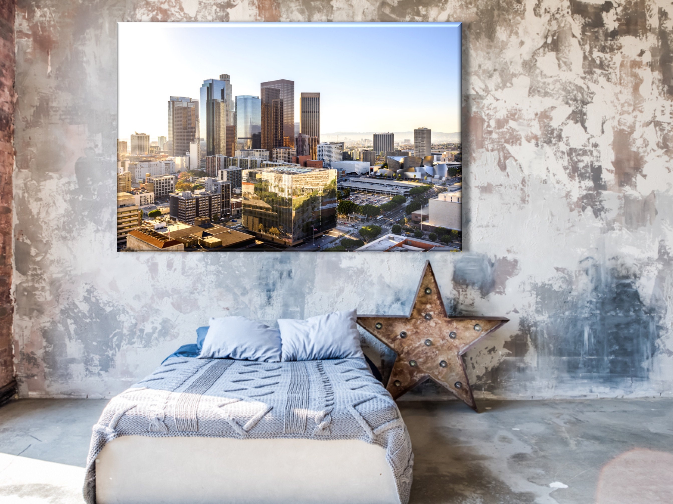 Los Angeles Wall Art Etsy : LOS ANGELES CALIFORNIA Skyline Wall Decal