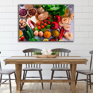 Italian Pasta Canvas Print: Kitchen Food Wall Art