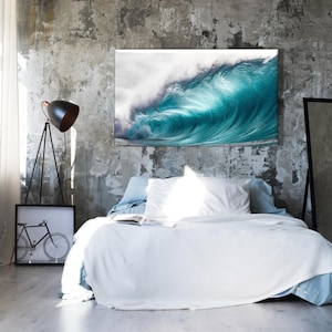 Surfing Wave Canvas Print: Coastal Wall Art