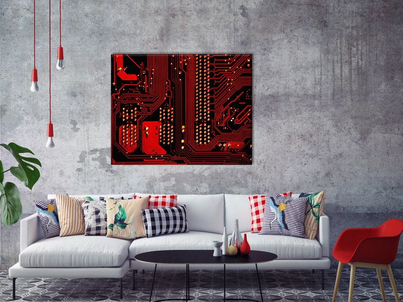 Circuit Board Art Technology Wall Art Engineer Gift Science Etsy