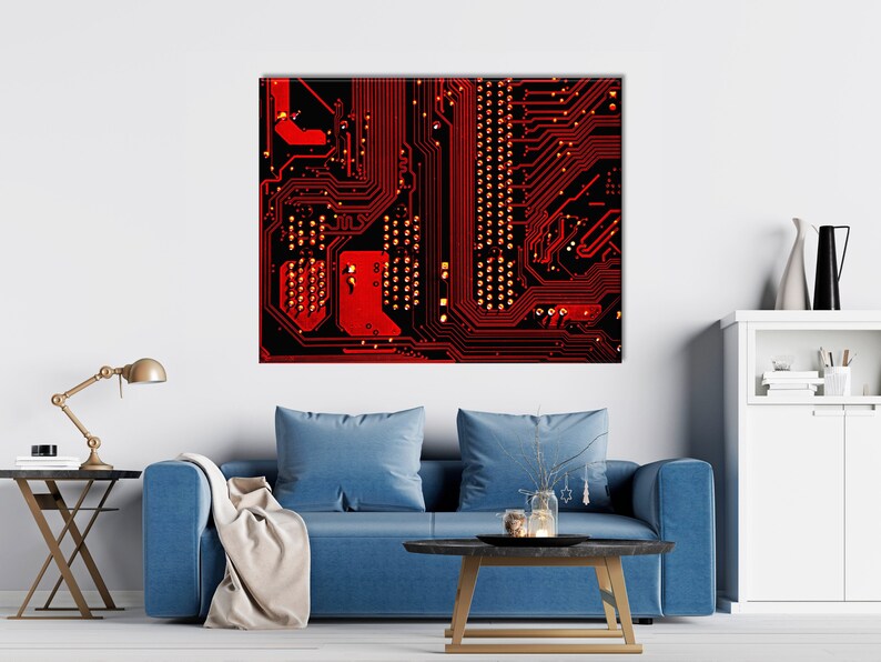 Circuit Board Art Technology Wall Art Engineer Gift Science Etsy