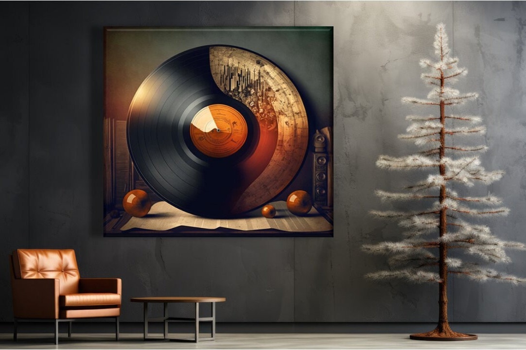 Vinyl Record Canvas Print: Music Studio Wall Art - Etsy