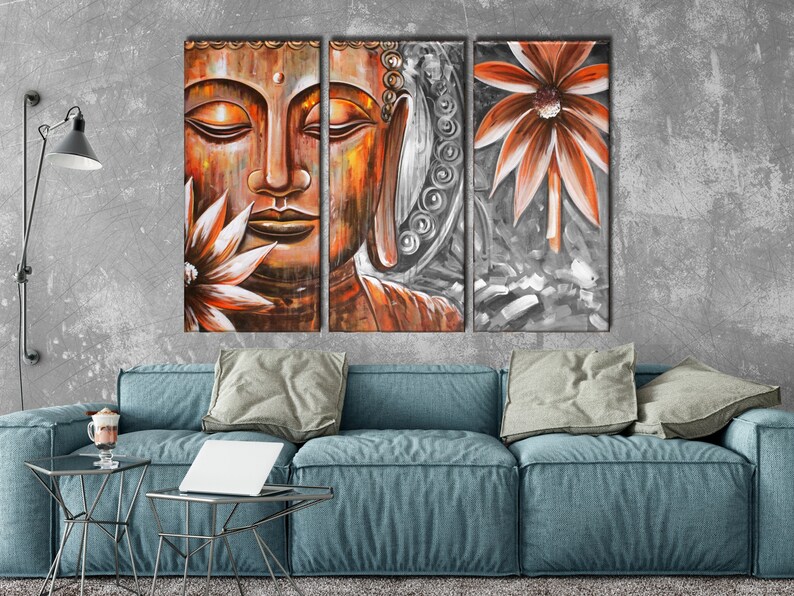 Buddha Wall Art Yoga Studio Decor Meditation Art Spiritual Etsy
