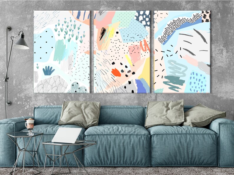 Floral Canvas Print Tropical Style Wall Art Modern Graphic - Etsy