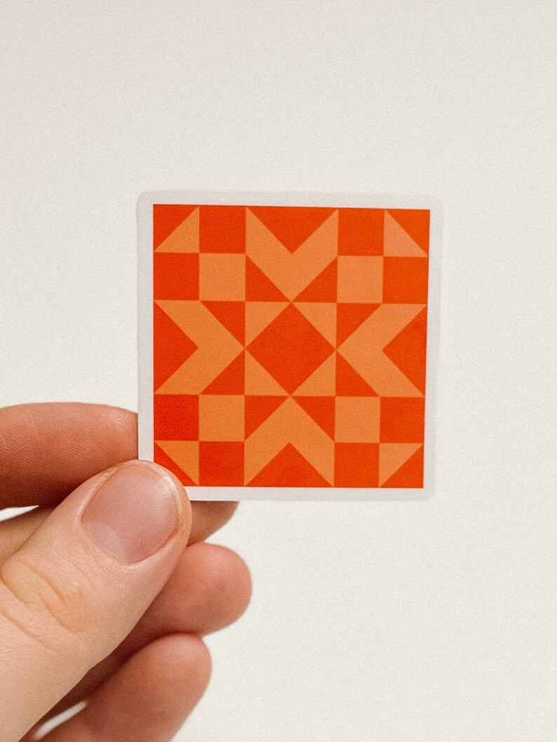 Quilt Block Stickers Rainbow Quilt Squares 2 X Etsy