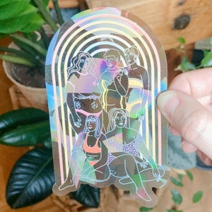 Rainbow suncatcher decal Window suncatcher Holographic sticker