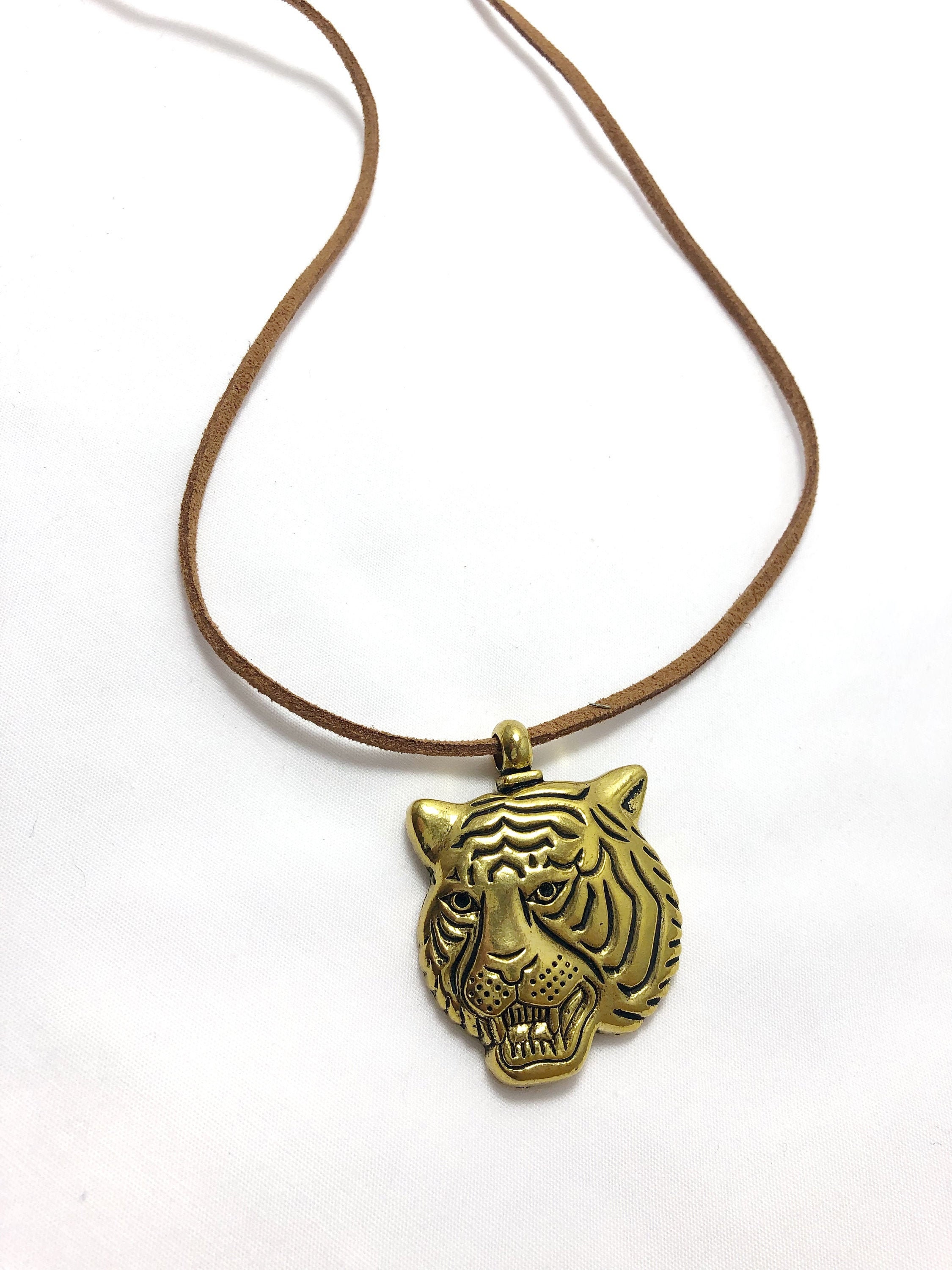 tiger head necklace