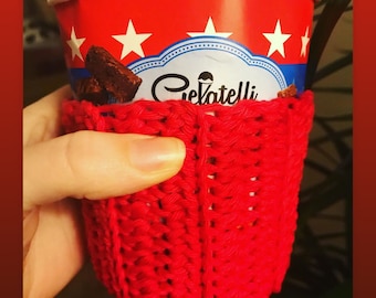 Handmade Ice Cream Cozy: Eco Cotton Pint Sleeve, Christmas Stocking Filler