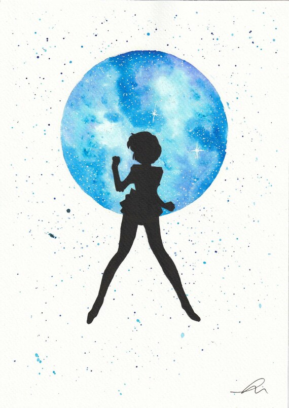 Image result for sailor mercury silhouette