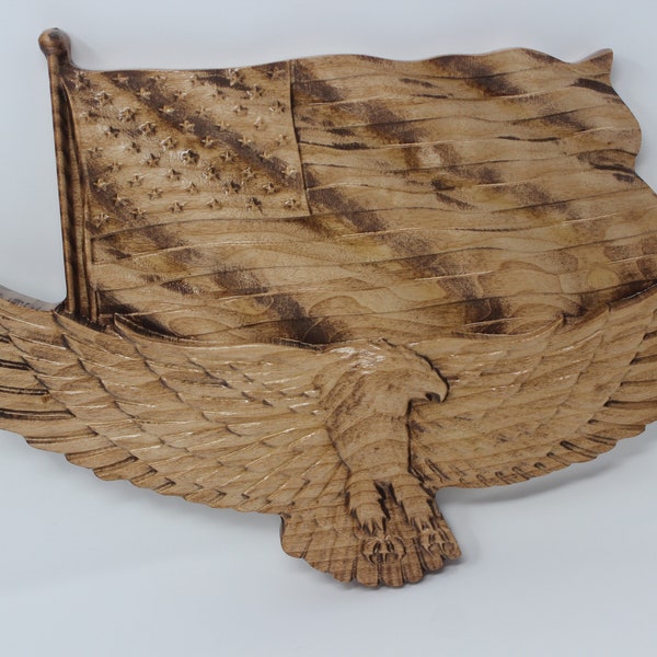 Eagle Wood Carving Etsy
