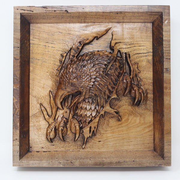 Eagle Wood Carving Etsy