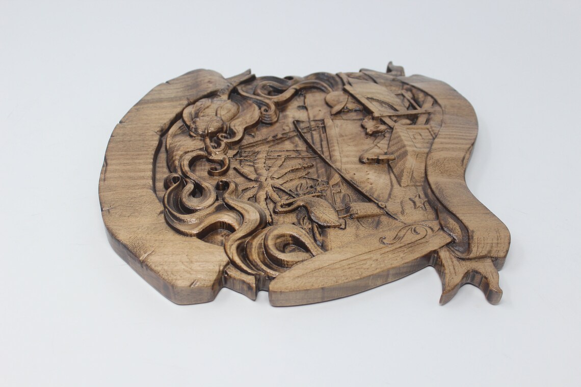 Tropical Decor/wood Carving/beach House Decor Etsy