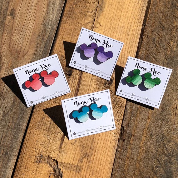 Ombre Mouse Earrings