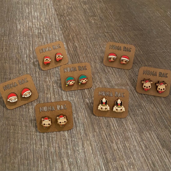 Kawaii Christmas Earrings