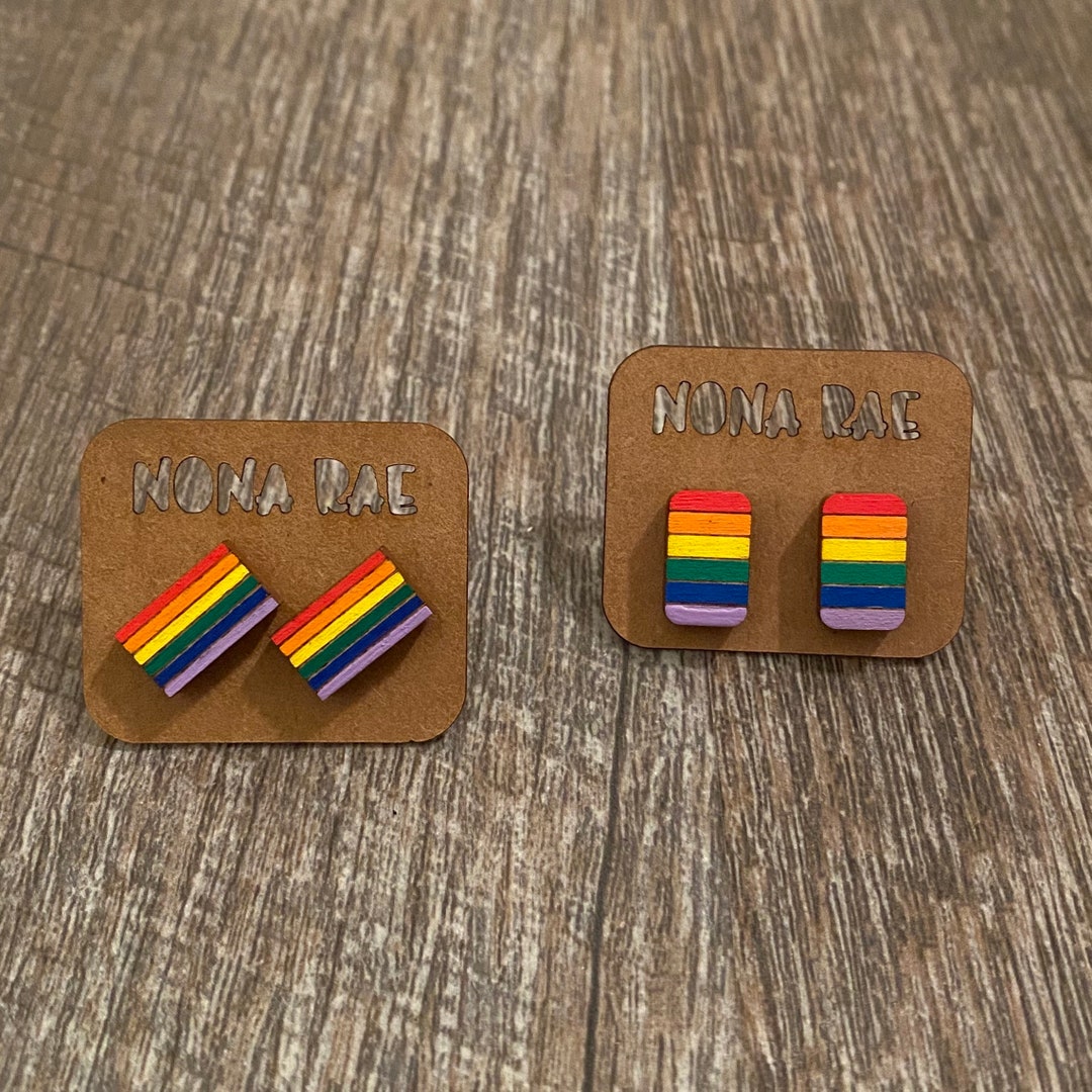 Pendientes Pride Love Wins - Diseño Arcoíris Multicolor, Divertidos Y Originales, Ideales Para Celebrar La Diversidad Y El Amor
