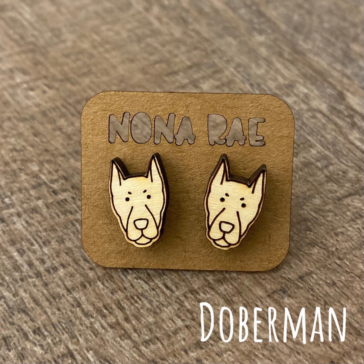 Doberman earrings shop