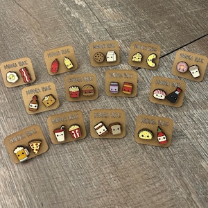 Cute Food Earrings – Pizza, Fries, Coffee & Snack Studs
