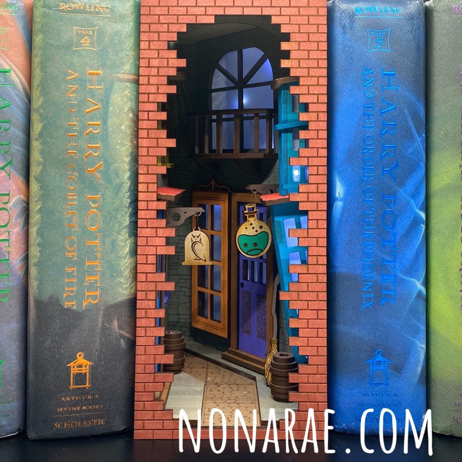 DIY Whimsical Alley Book Nook Kit Etsy