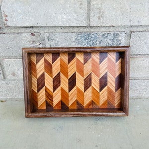 Walnut Tray, Wooden Catch-all Tray, Dresser Tray,  Front Door Tray