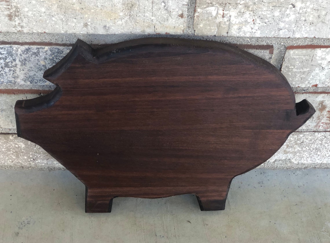 Walnut Wooden Pig Cutting Board Pig Shaped Cutting Board - Etsy