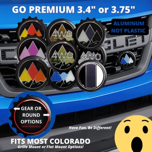 Grille Badge Emblem Multiple Styles Fits On & Is Compatible With Most Chevy Colorado ZR2 4x4 Truck  - *Read Description Please