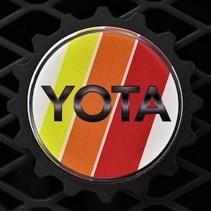 3.75&quot; Aluminum Premium Grille Badge 1990 Style Grille Badge Emblem Fits Toyota 4Runner 5th Gen + Late Model Toyota Tundra&#39;s Toyota Tacoma
