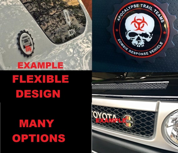 Custom 3 5 Grille Badge Emblem Fits Toyota Fj Fits Fj Etsy