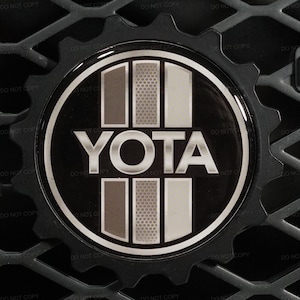 3.75&quot; Aluminum Premium Grille Badge Fits On FJ Cruiser 1980&#39;s Style Retro Look - TRD compatible Trail Team Compatible Fits Select FJ40