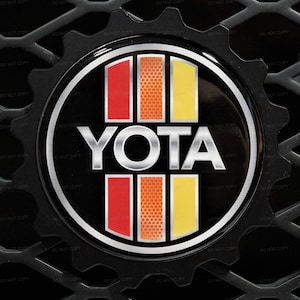 3.75&quot; Aluminum Premium Grille Badge Fits Toyota FJ Cruiser Tacoma Tundra 4Runner (Read Notes) Compatible With TRD TEQ Trail Pro Trail Teams