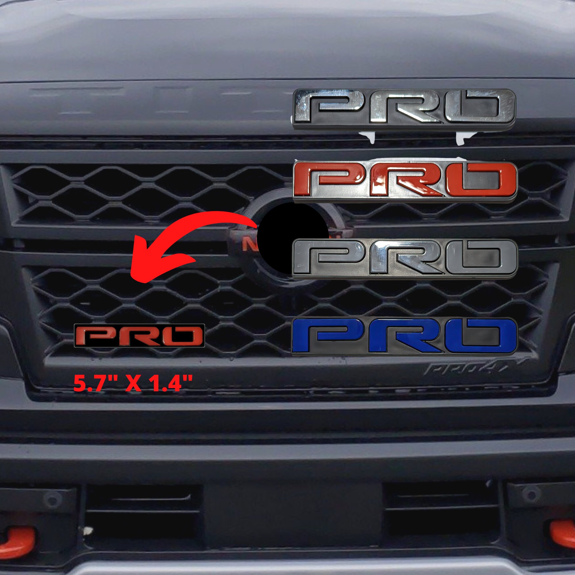 thumbnail image 2 of Set Of 2 Front Grill Badges – Red/Blue England UK Flag Emblem – For Mesh Grille – Xotic Tech 2 of 6
