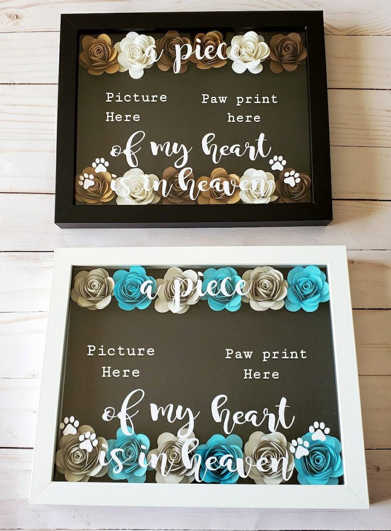 Personalized Shadow Box In Loving Memory Pet Memorial Etsy