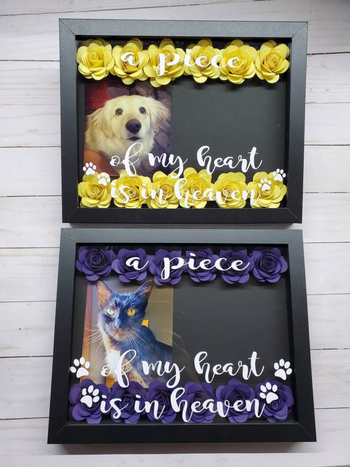 Personalized Shadow Box In Loving Memory Pet Memorial Etsy