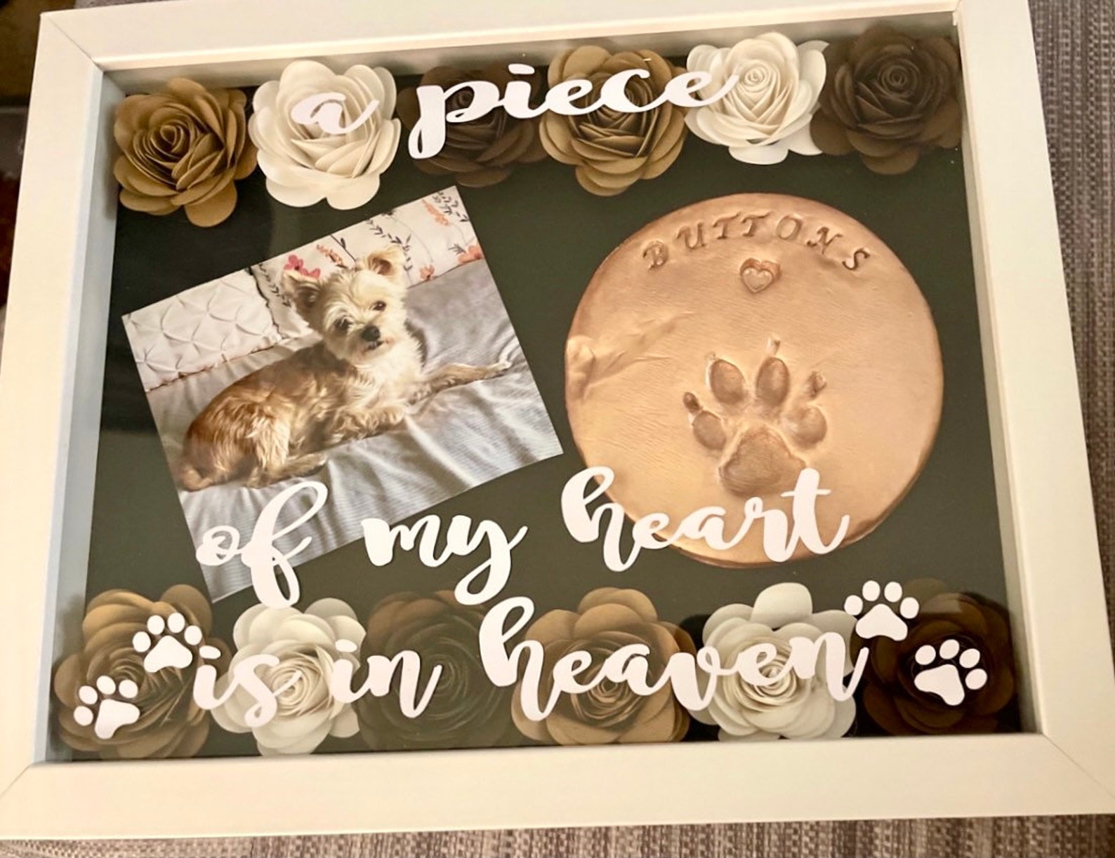 Personalized Shadow Box in Loving Memory Pet Memorial Etsy